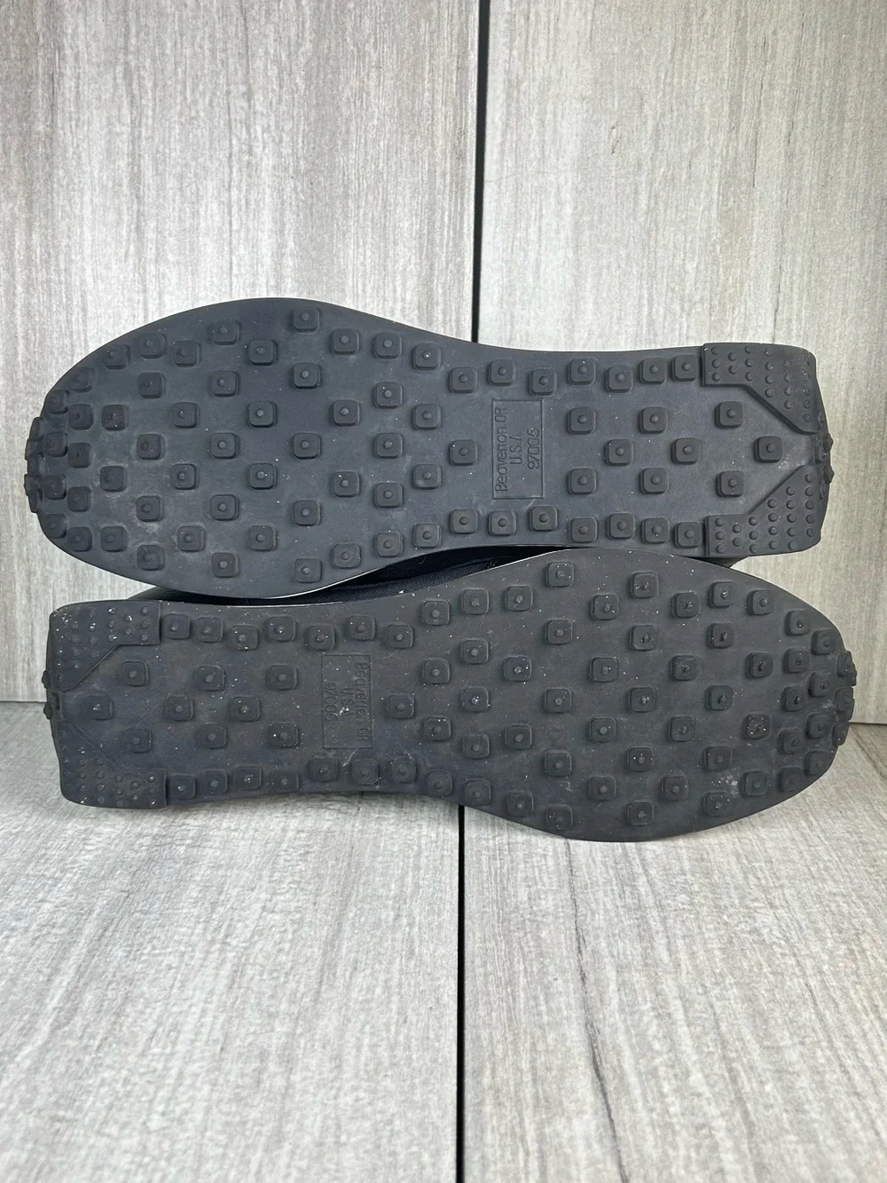 WORN 1X Nike Air Tailwind 90 Waffle Retro Black Athletic Sneaker Mens Size 10.5